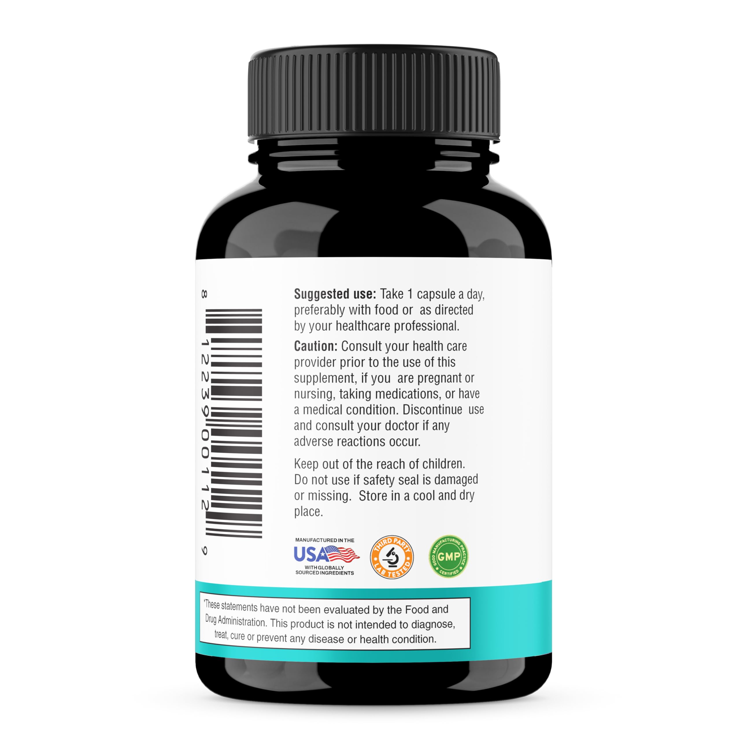 Magnesium Glycinate 400mg Capsules with Quercetin | Quality Sleep, Relaxation, Muscle, Bone Health & Immune Support | 120 Count | Easy to Swallow | for Women and Men